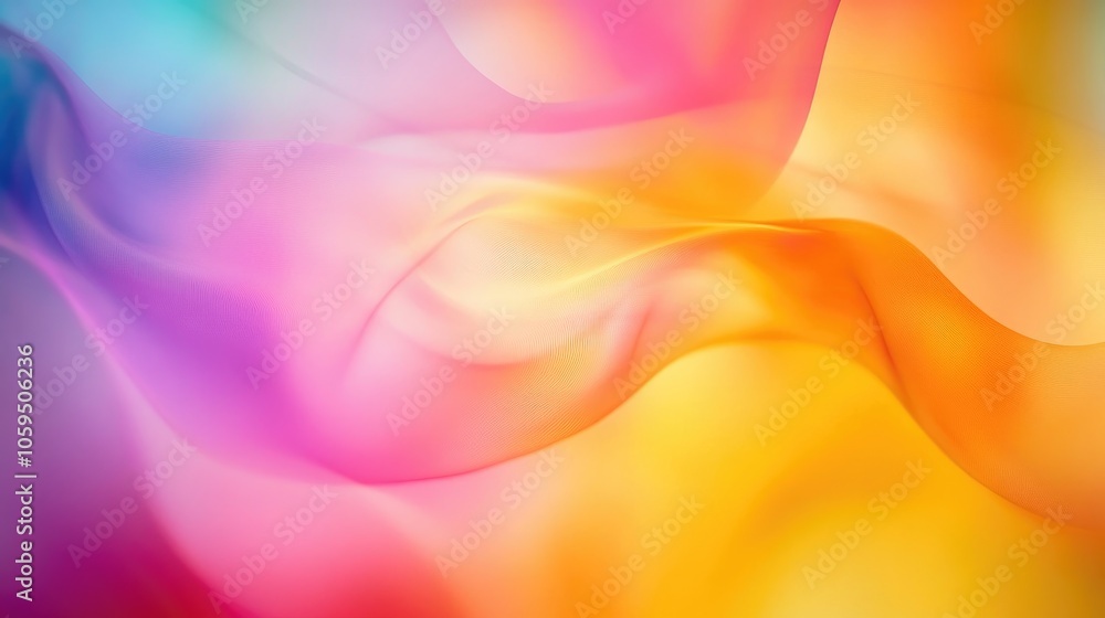 Poster vibrant and softly blurred abstract background colors