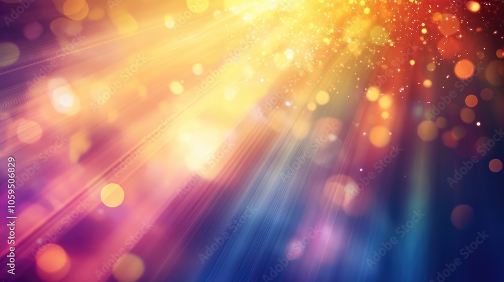 Poster Abstract background featuring radiant beams and an explosion of light creating a vibrant dynamic atmosphere