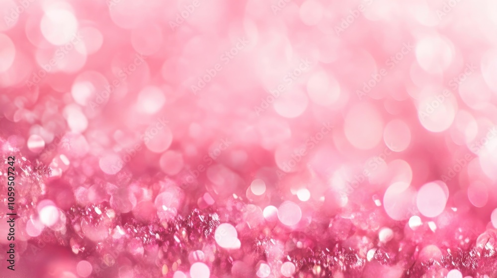 Poster abstract pink bokeh backdrop modern decorative element for valentine s day
