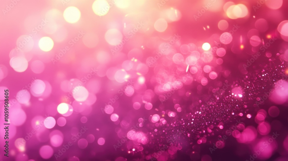 Poster abstract pink bokeh backdrop modern decorative element for valentine s day