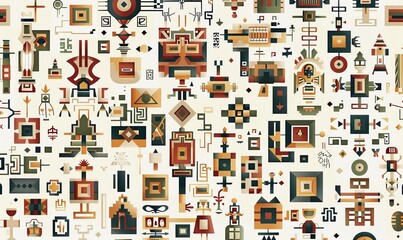 Obraz premium You can design your own ethnic ornament with this seamless pattern