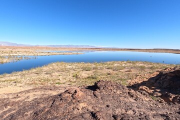 Barrage El Mansour Eddahbi, Ouarzazate Lake in Morocco