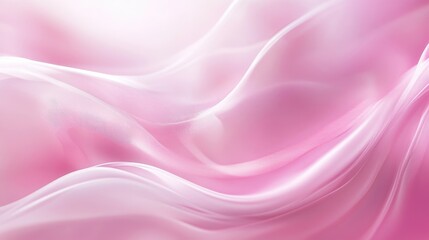 Obraz premium Delicate elegance the subtle beauty of pink sheer fabric in soft flowing patterns