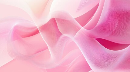Obraz premium Flowing elegance a soft and ethereal abstract design in pink hues