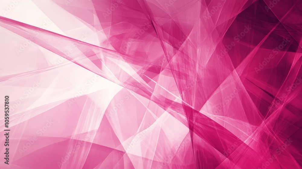Poster dynamic abstract patterns of light and color a visual exploration of pink hues and geometric shapes