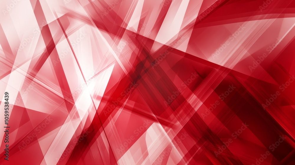 Poster dynamic red abstract background with geometric shapes and lines for creative projects