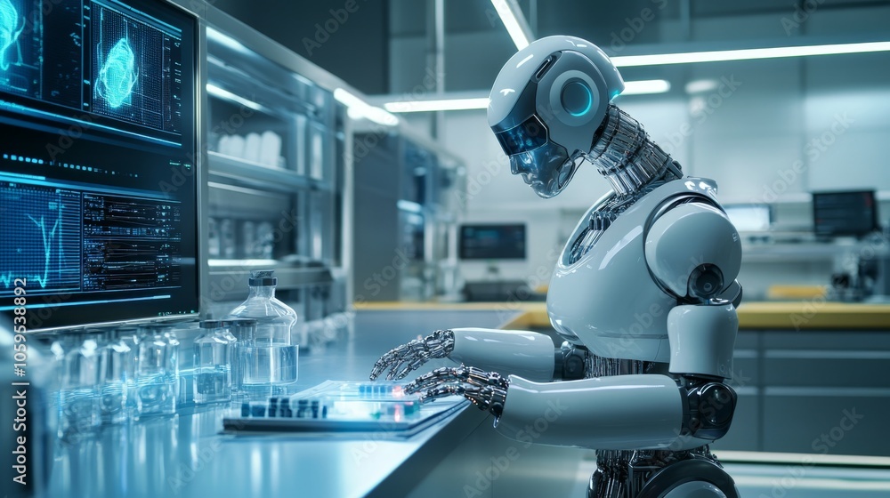 Poster the future of robotics in scientific research an insight into advanced ai technology and its impact 