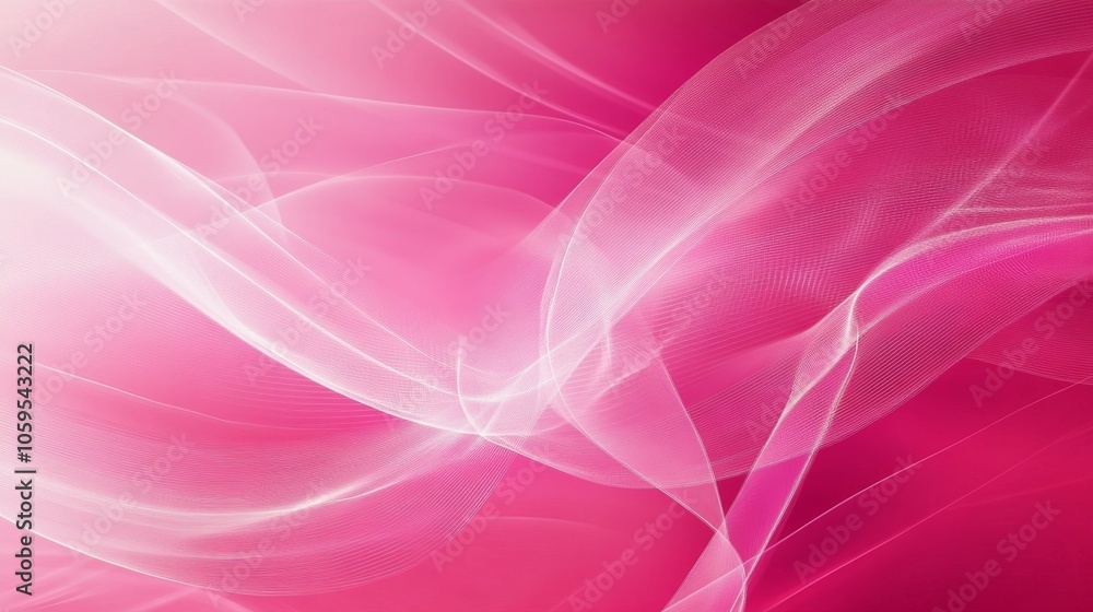 Poster ethereal pink waves an abstract representation of motion and fluidity in design