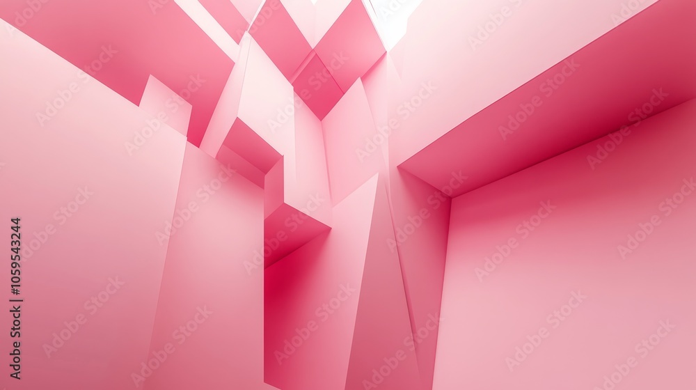Poster exploring the intricacies of modern architectural design a study of abstract forms and color in cont