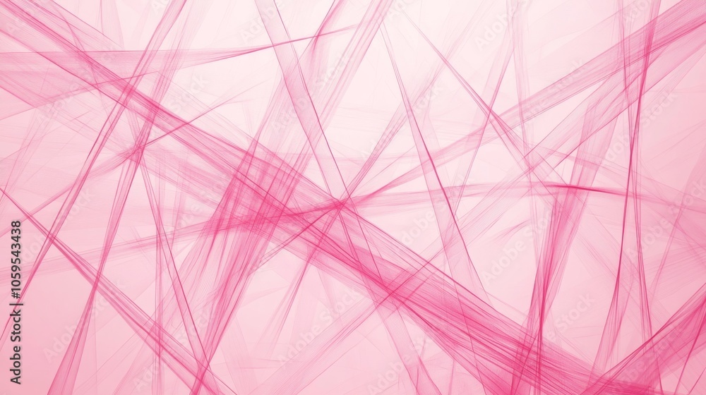 Poster dynamic interplay of translucent pink lines creating an abstract visual experience