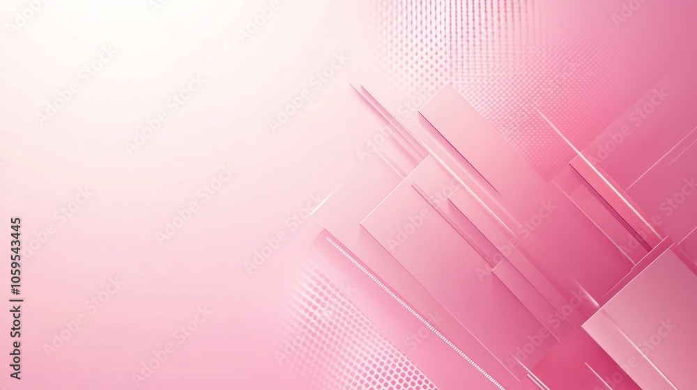 Aufkleber dynamic pink abstract background with geometric shapes and gradients for creative design projects