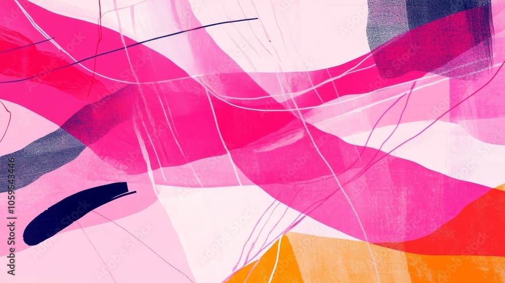 Poster vibrant abstract art a study in colorful expression and modern design techniques