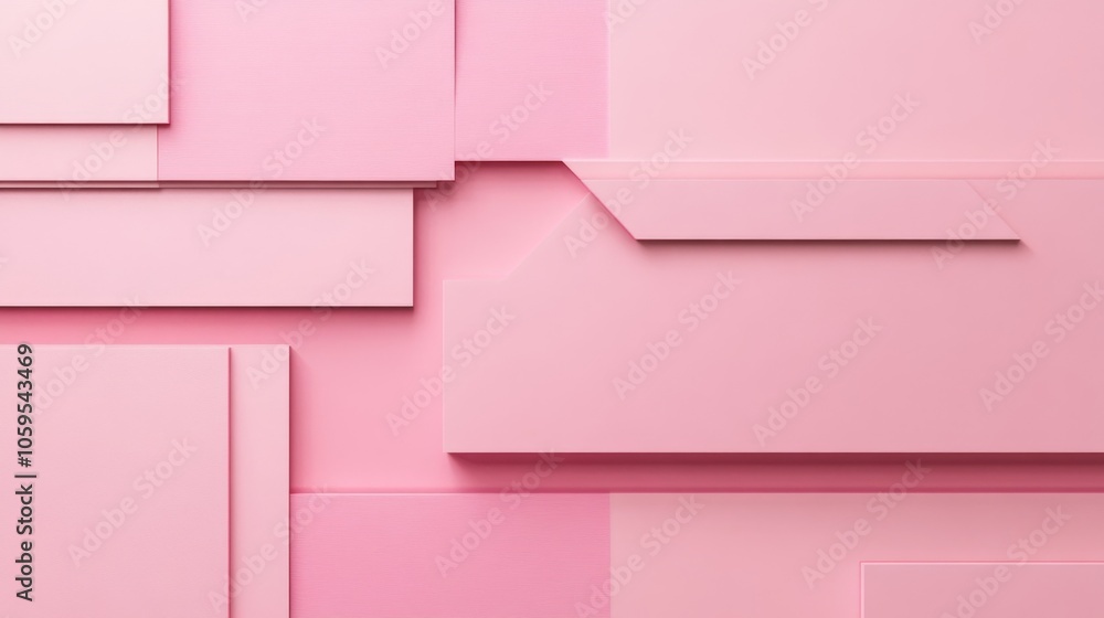 Poster abstract pink composition a study in minimalism and texture with layered shapes and colors