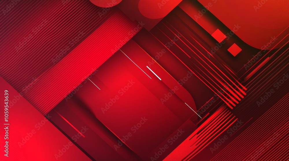 Poster dynamic red abstract background a bold representation of energy and creativity in design