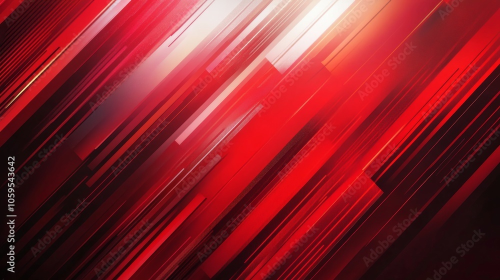 Poster dynamic red abstract background with vertical lines and gradient effects for modern design applicati