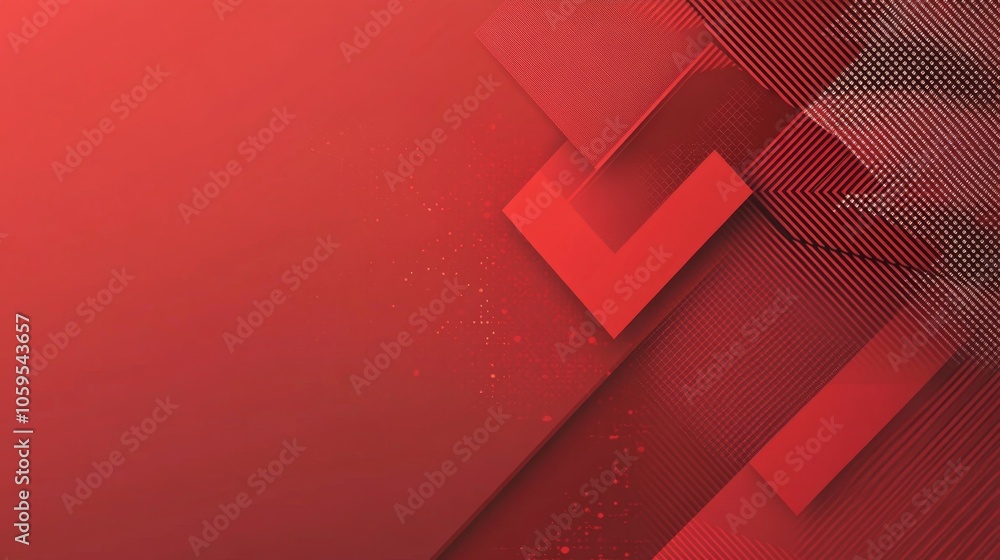Poster dynamic red abstract background with geometric shapes and textures for modern design projects