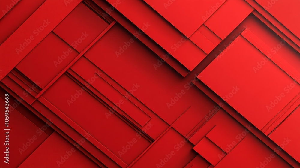 Poster dynamic layers of red exploring depth and texture in graphic design