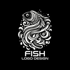 Fototapeta premium Fish Vector Logo Design