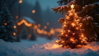 Fototapeta premium Marry Christmas tree Design