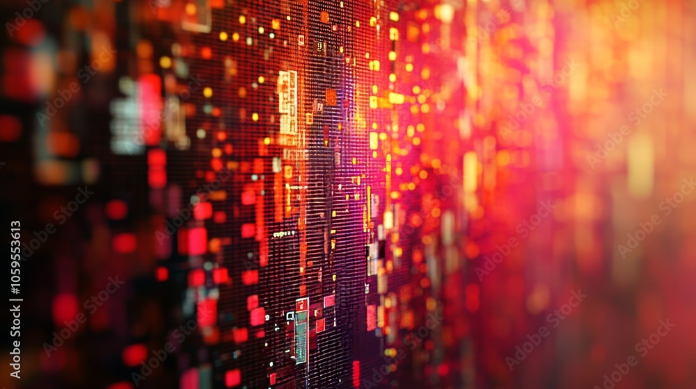 Aufkleber innovative digital patterns in it services background for enhanced communication technology themes