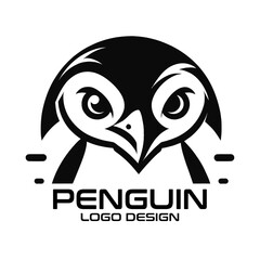 Obraz premium Penguin Vector Logo Design