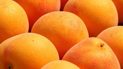Fresh ripe apricots with velvety skin and a touch of pink blush