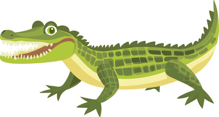 Fototapeta premium simple vector alligator clipart