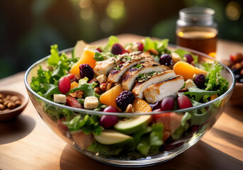 grilled chicken with vegetables