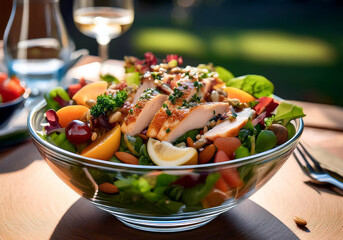 salad with vegetables