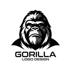 Gorilla Vector Logo Design
