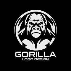 Gorilla Vector Logo Design
