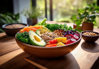 salad with beans and vegetables