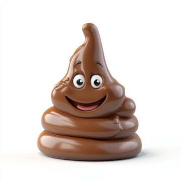 pile of poo 3d illustration
