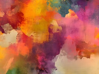 Fototapeta premium A colorful abstract artwork that captures the mood of a colorful autumn forest