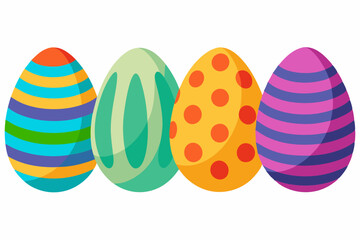 easter eggs vector illustration