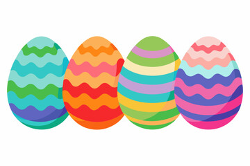 easter eggs vector illustration