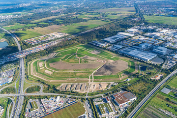 Feldhofe, Hafenschlick, Gift, Hamburg, Luftbild