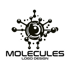 Fototapeta premium Molecules Vector Logo Design