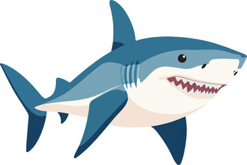 Fototapeta premium simple vector shark clipart