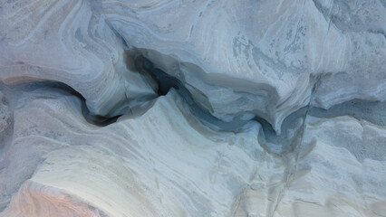 Unique limestone rocks at Sarakiniko