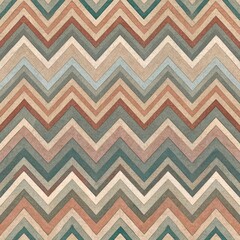 Vintage zigzag chevron pattern with earthy tones and retro aesthetic