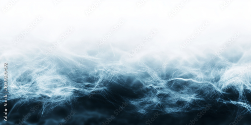 Aufkleber a calming gradient blending blue-gray tones into light gray and white with a fine noise texture over