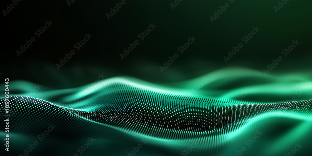 Poster a visually striking abstract background with dark grainy gradients in deep green and black, enhanced
