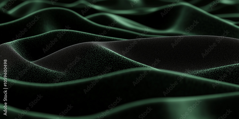 Poster a visually striking abstract background with dark grainy gradients in deep green and black, enhanced