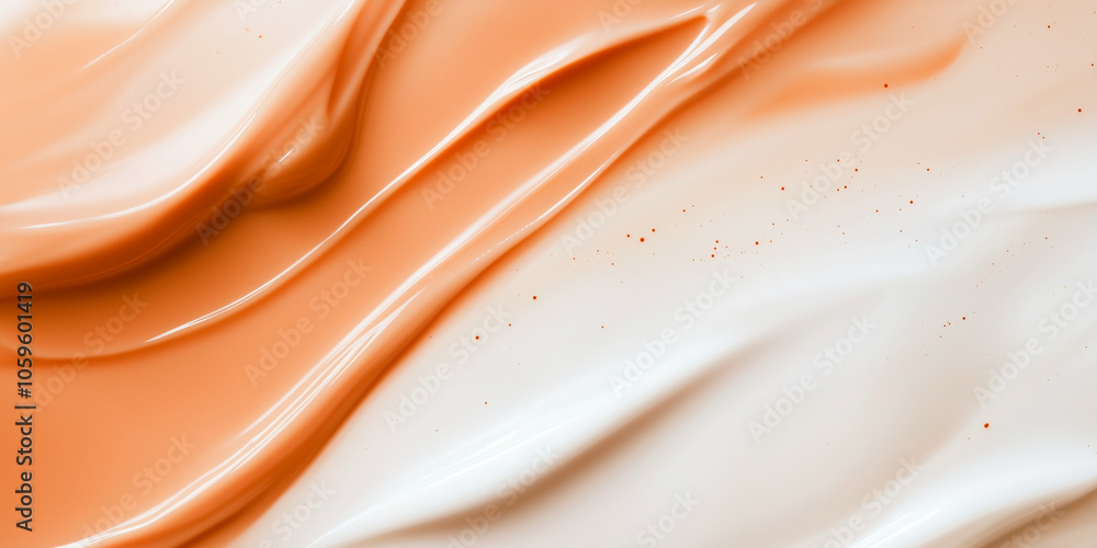 Poster a warm pastel orange blending seamlessly into bright white with a light grainy texture, creating a s