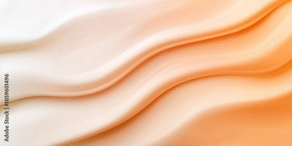 Aufkleber a light pastel orange gradient transitioning smoothly into white, with grainy noise texture adding a