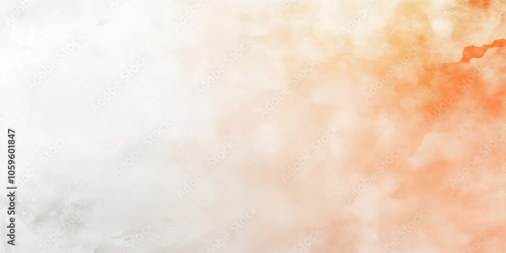 Aufkleber a light pastel orange fading into soft white with a subtle grainy texture, adding a gentle warmth an