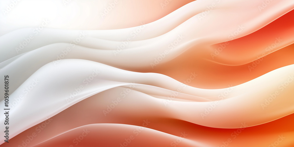 Poster a smooth pastel orange-to-white gradient background with light grainy noise texture, creating a soft
