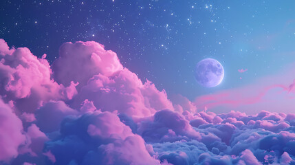 Obraz premium moon and sky