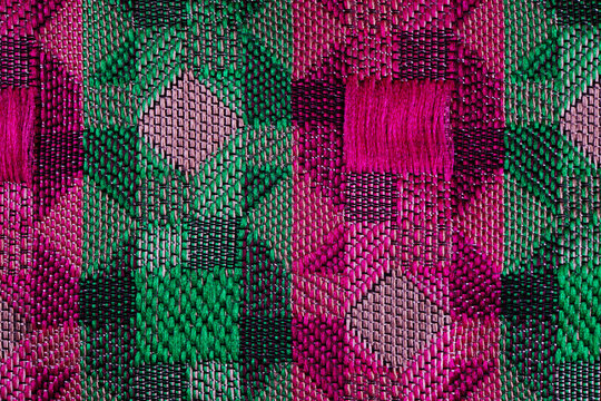 Cationic woven brocade cloth macro detail texture